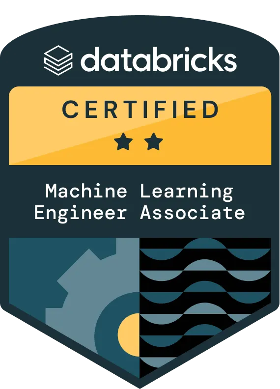 ML Engineer Associate Databricks certification badge