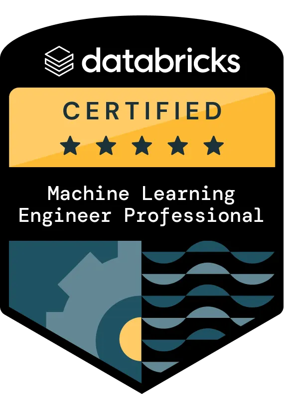 ML Engineer Professional Databricks certification badge